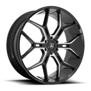 Asanti ABL-38 MONARCH TRUCK - GLOSS BLACK MILLED