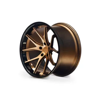 Ferrada Wheels FR2 - Matte Bronze / Gloss Black Lip