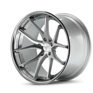 Ferrada Wheels FR2 - Machine Silver / Chrome Lip