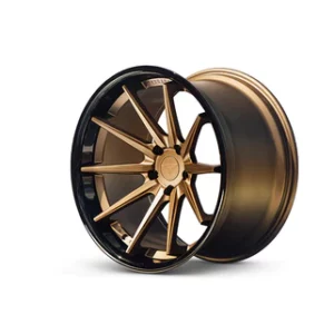 Ferrada Wheels FR4 - Matte Bronze / Gloss Black Lip