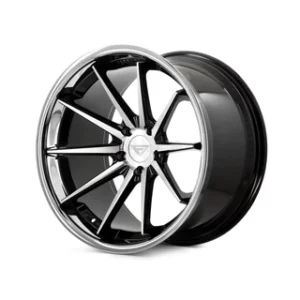 Ferrada Wheels FR4 - Machine Black / Chrome Lip