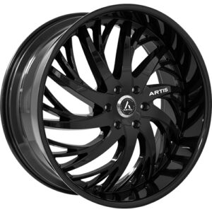 Lexani DECATUR - Gloss Black w/ SS Chrome Lip