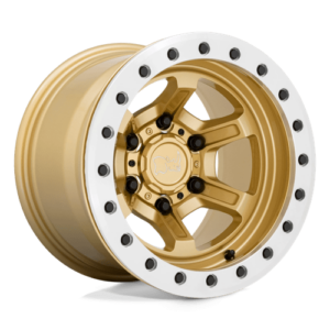 Black Rhino OFFSHOOT BEADLOCK - GLOSS GOLD WITH MACHINED RING