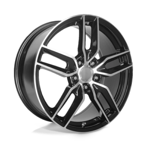 Performance Replicas PR160 - GLOSS BLACK WITH MACHINED SPOKES