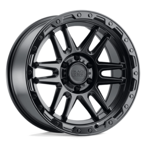 Black Rhino APACHE - MATTE BLACK W/ BLACK BOLTS