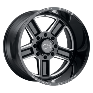 Black Rhino CANON - GLOSS BLACK W/ MILLED SPOKES